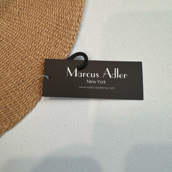 NWT Marcus Adler Dark Tan Marcelle Straw Panama Wide Brimmed Hat - Picture 5 of 6